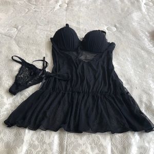Black Sheer Nighty